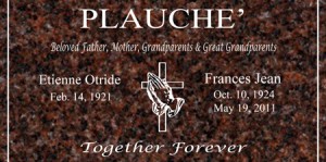 Plauche Headstone