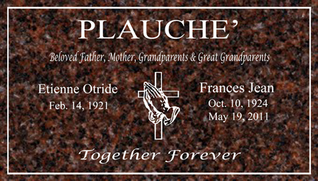 Plauche Headstone