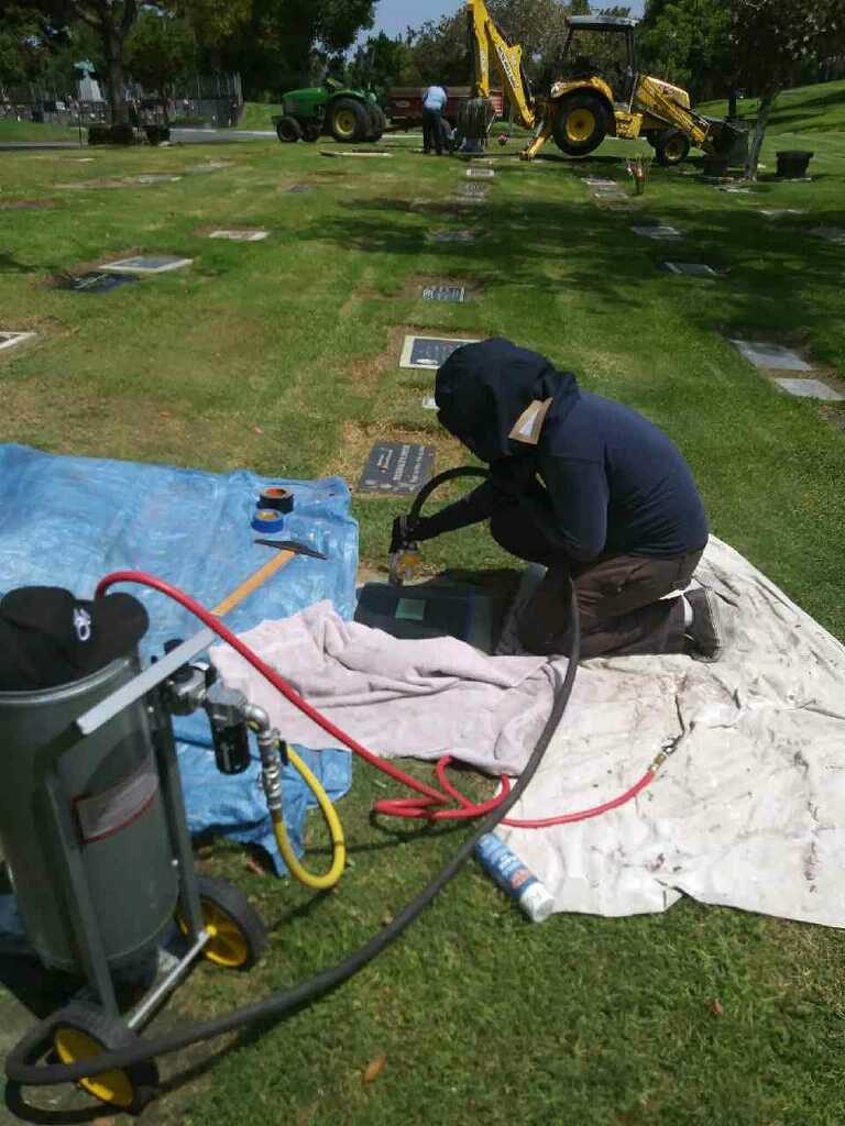 last dates engraving on headstone