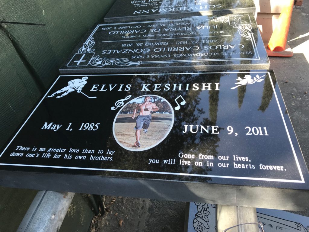 cemetery headstones