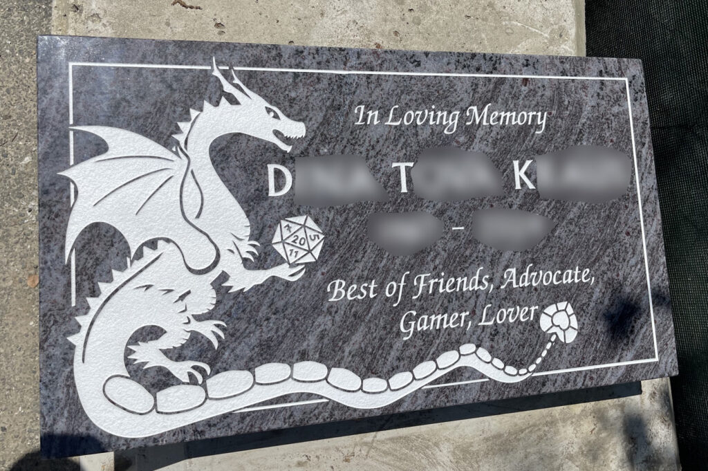 custom headstone