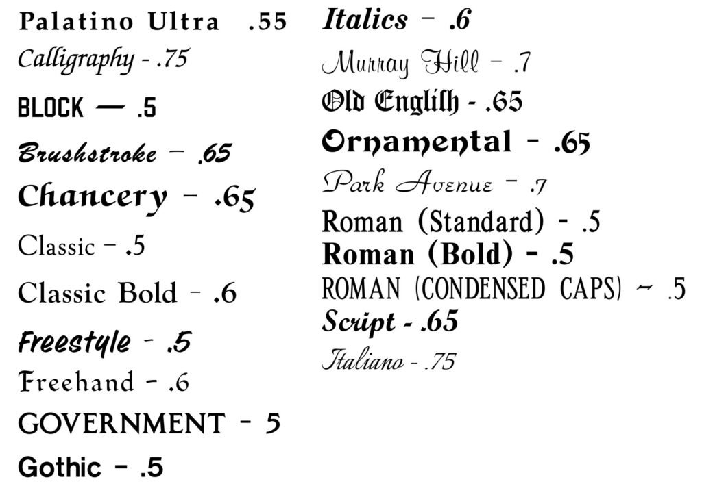 Fonts